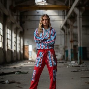 Aviator Nation GEO ZIG BOLT Hoodie and Jogger Set